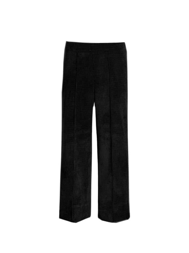 Beige Corduroy Straight Leg Trouser by Vilagallo