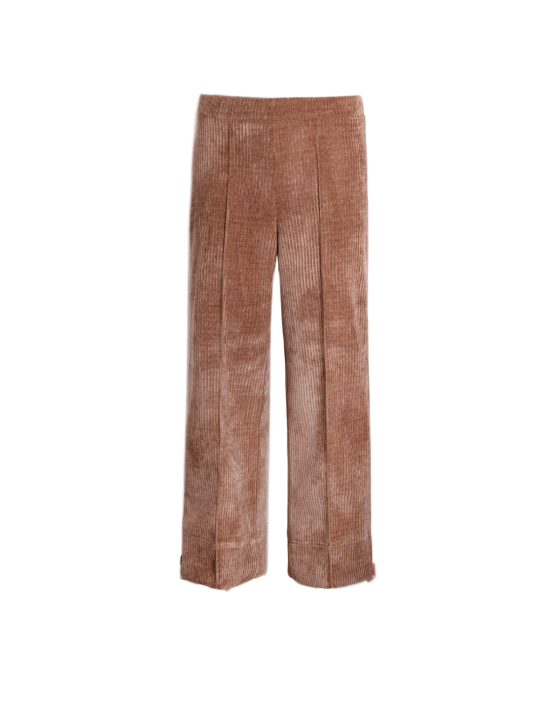 Beige Corduroy Straight Leg Trouser by Vilagallo