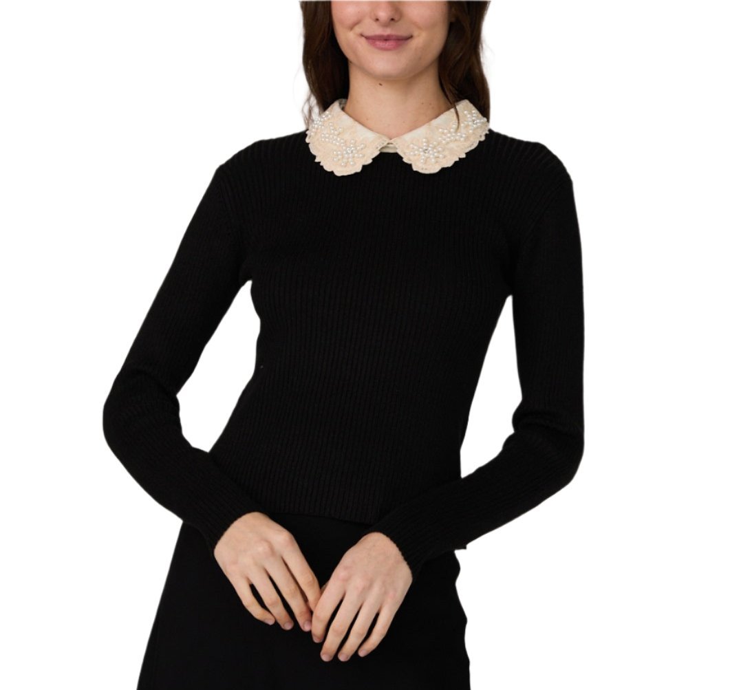 Mozza Embellished Knit Top