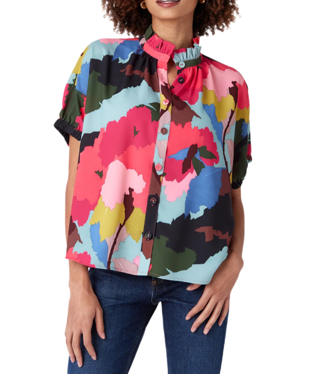 Britt Top in Painted Floral