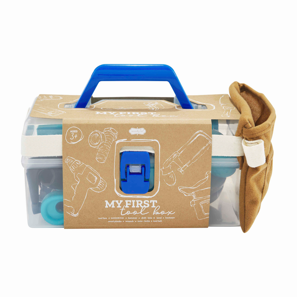 The set also comes with a wearable tool belt, screwdriver, hammer, drill + bits with noise, level, hacksaw, wood planks, wrench and working nuts and bolts. This set is intended for ages 3 and up.