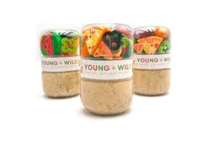 Three jars labeled &