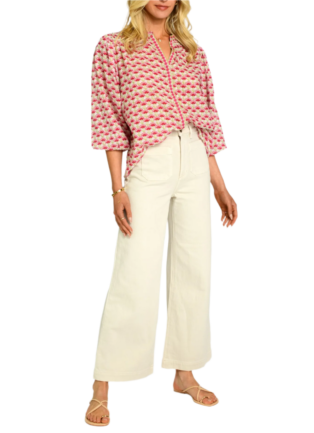 Emily Top in Fan Flower by Elizabeth James the Label