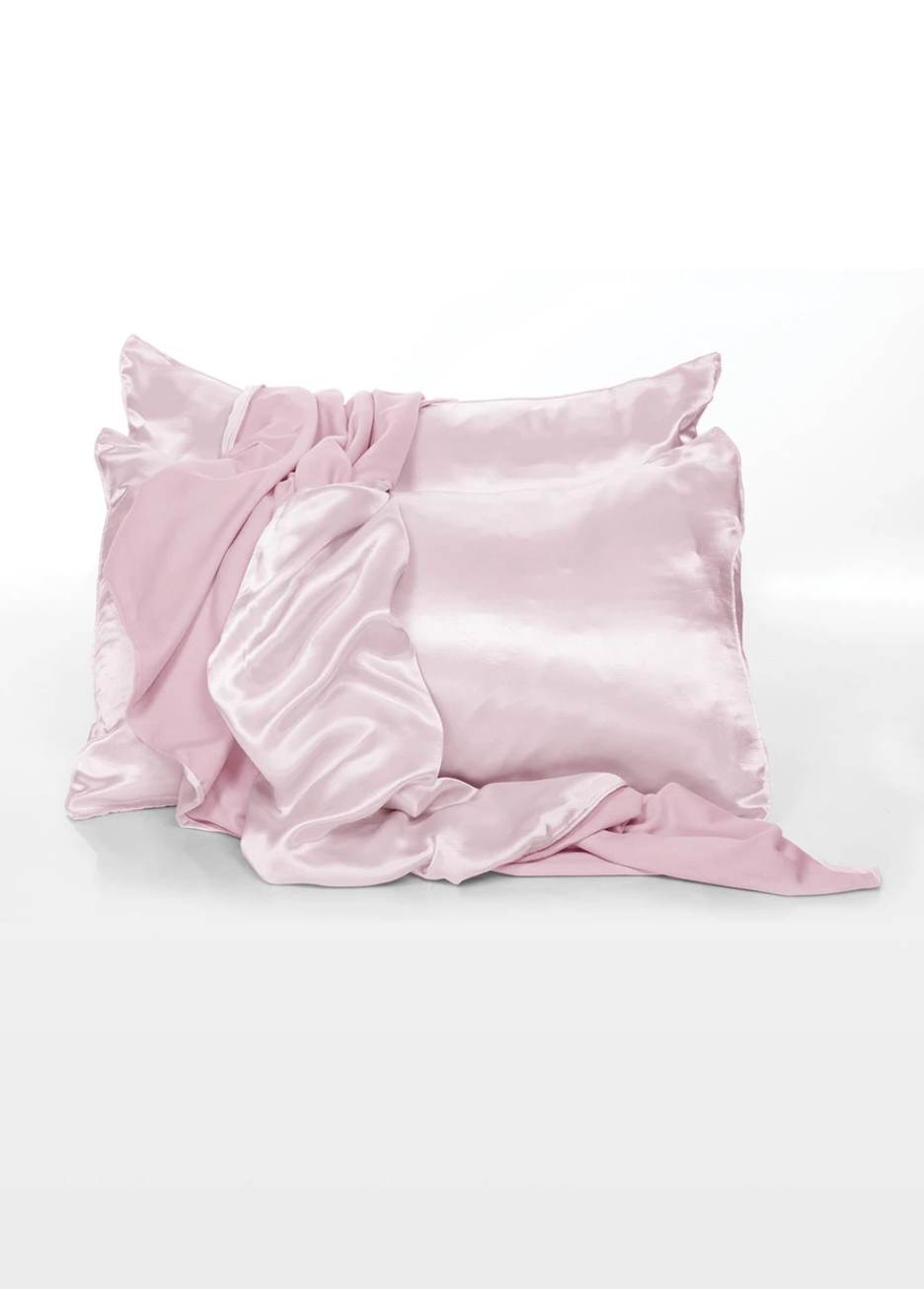 PJ Harlow Blush Standard Satin Pillowcases