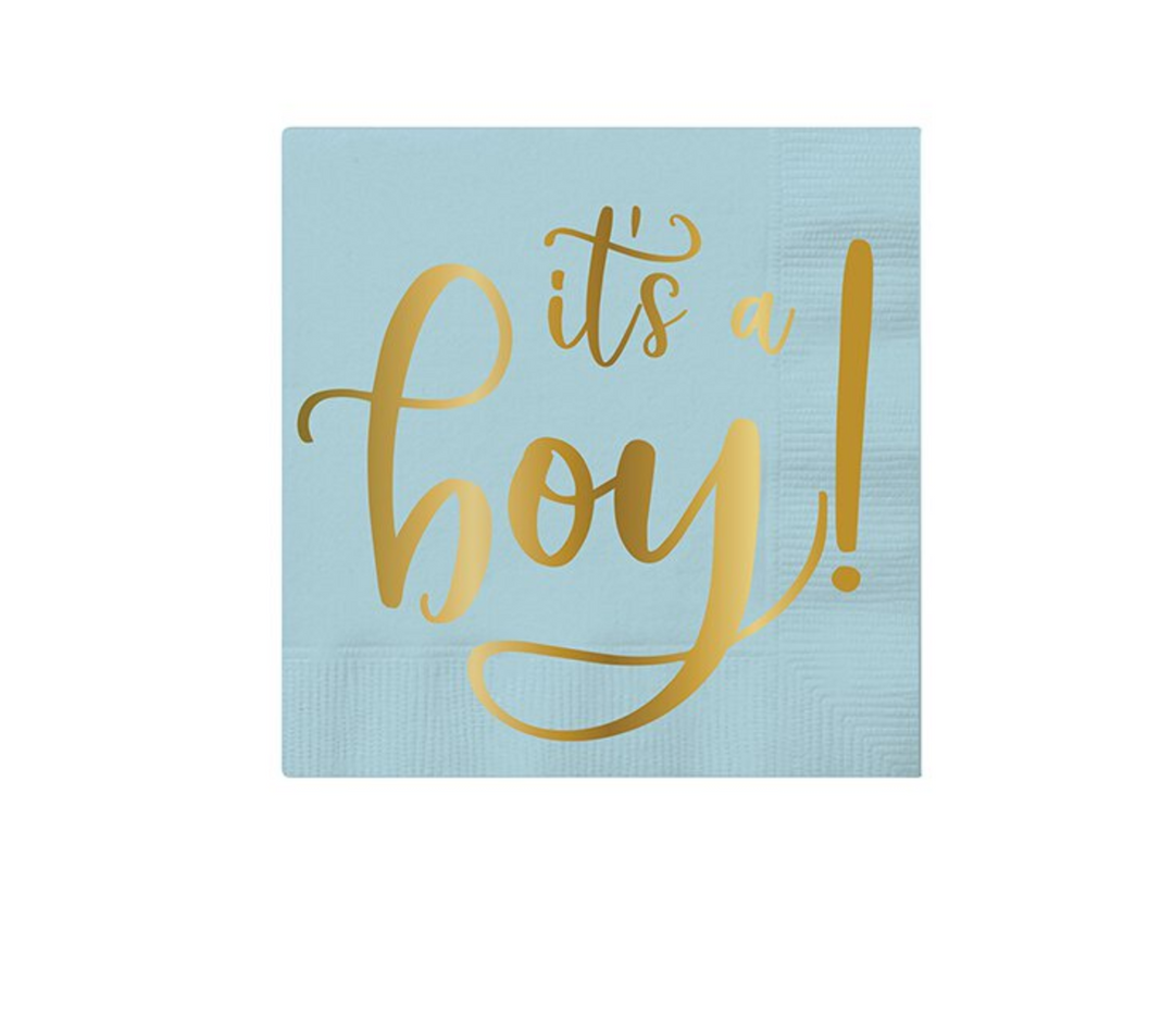 Slant Baby Shower Napkins