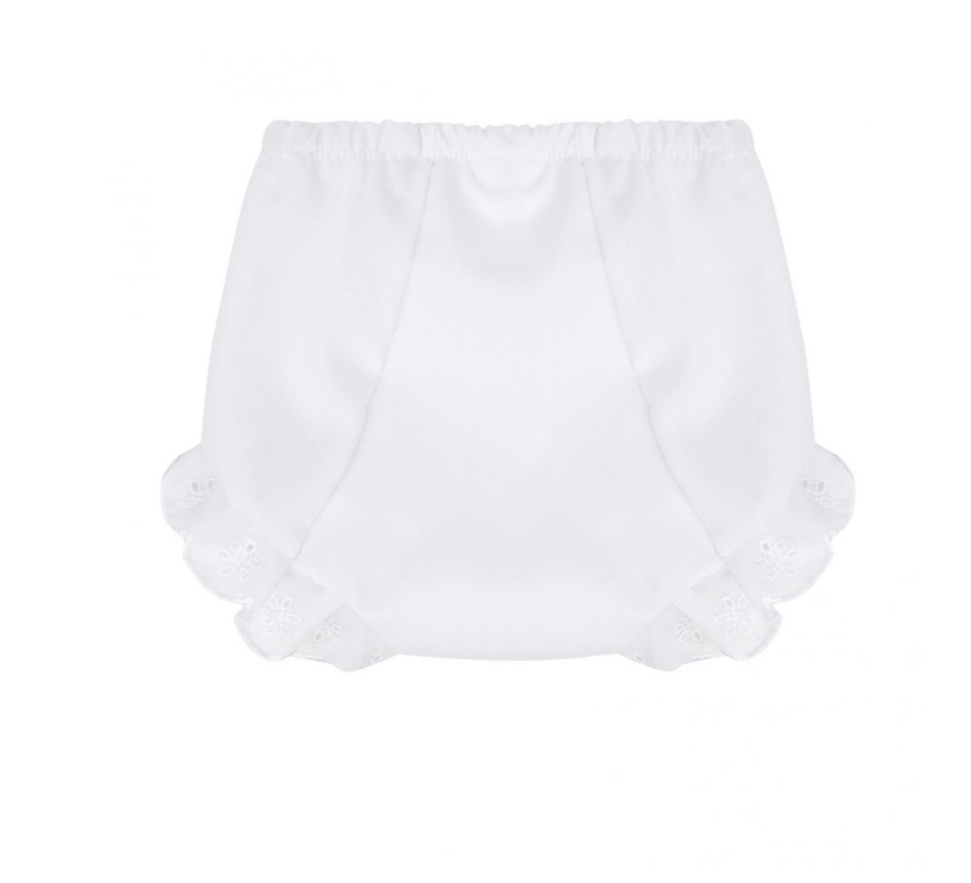 white batiste diaper cover