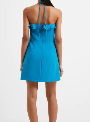 Whisper Ruth Ruffle Halter Dress in Mosaic by French Connection